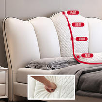 4LG美式床头靠背板科技布床屏酒店单买床头软包1.8米民宿床