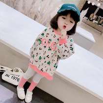 女童春装套装卫衣2021新款韩版洋气网红儿童春秋季女宝宝两件套潮