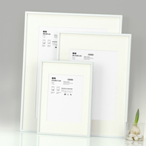 简约现代细窄边方便安装更换画框白色艺术长相框挂墙订制卡纸装裱
