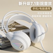 适用雷蛇᷂电脑耳机头戴式有线电竞游戏耳麦usb台式笔记本带麦克