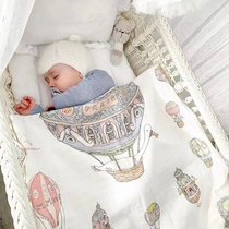 法国atelier choux新生抱被婴儿毯包被包巾纱布抱巾礼盒纯棉盖毯