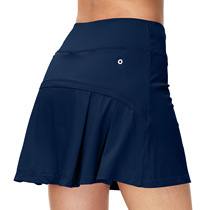 夏季新款高腰网球裙运动短裙防走光速干透气裙摆褶皱瑜伽短裙健身