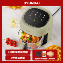 韩国HYUNDAI 空气炸锅 家用可视智能电炸锅烤箱炸薯条炸鸡翅鸡腿