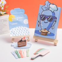生日蛋糕餐具套装萝卜盘创意新款一次性餐盘刀叉碟子组合礼盒包装