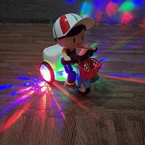 女孩男孩炫舞儿童电动音乐灯光特技三轮车骑车玩具1一3岁男女宝宝