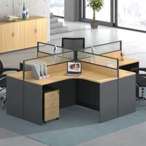 办公桌椅组合单人工作位1,。:.2米创意主管转角桌长方形桌子F型6