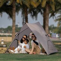 三角全自动速开帐篷户外便携式折叠露营公园沙滩遮阳儿童野餐装备
