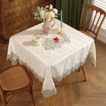 欧式茶几桌布布艺长方形餐桌布高级感高档奢华方桌正方形台布桌垫