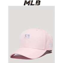 mlb帽子女款棒球帽新款夏la小标遮阳专柜正品粉色可调节潮鸭舌帽