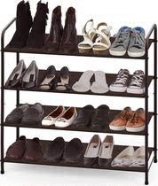 4 层金属鞋架储物柜简易鞋架防尘门外大容量鞋柜澳洲本地发货包邮
