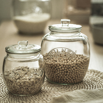 英国kilner玻璃米桶五谷杂粮燕麦防潮防虫面粉储物罐厨房大号米缸