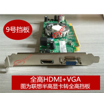 DVI HDMI DP VGA半高刀卡全高显卡挡板档片条转换装大小机箱PCI位