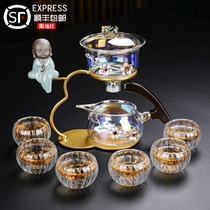 加厚玻璃自动泡茶具套装家用懒人泡茶器整套日式轻奢功夫茶具茶盘