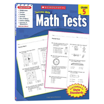 美国小学五年级数学测试题 学乐英语教材 英文原版 Scholastic Success with Math Tests 5 学乐成功系列 小学生家庭练习册 英文版