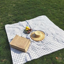 黄色草坪小学垫布郊游轻薄学生薄地条纹野餐野外郊外垫子聚会桌布