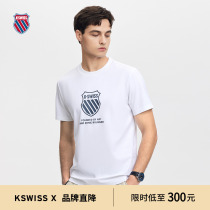 KSWISS盖世威男T恤 23夏季新款 潮流简约百搭舒适圆领短袖 108277