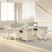 职员办公桌椅组合简约现代2四6人位屏风员工电脑桌子办公室办公桌