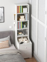 创意床头柜出租房简易书架落地迷你家用多功能床头收纳柜子超窄