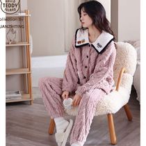 推荐Teddy world coral fleece autumn and winter pajamas women