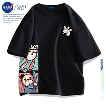 NASA官方联名短袖t恤男士夏季新款纯棉上衣青少年潮牌个性体恤女