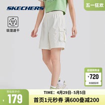 Skechers斯凯奇2024新品女款工装短裤吸湿速干透气春夏季运动舒适