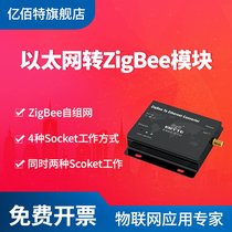 以太网转ZigBee模块CC2530无线数传电台大功率网关通信协调器