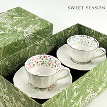 sweet season法式复古咖啡杯礼盒装对杯套装精致下午茶杯子送礼