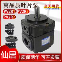高压叶片泵PV2R1液压油泵永灵pv2r2定量液压泵总成配件pv2r3泵头