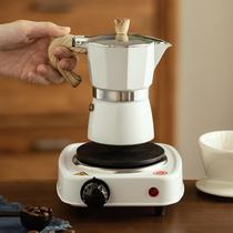 摩卡壶意式家用煮咖啡手冲摩卡咖啡壶电陶炉咖啡机套装电