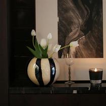 中古玻璃花瓶创意艺术摆件现代简约客厅装饰干花复古插花瓶