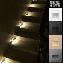酒店86型嵌入式led小夜灯过道楼梯台阶踏步灯光控人体感应地脚灯