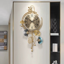 新中式轻奢装饰钟表客厅餐厅时尚家用挂钟艺术创意时钟大气挂表
