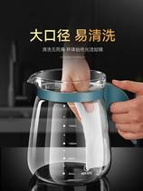 凉水壶家用冷水壶玻璃耐高温大容量防爆泡茶壶加厚带盖耐热开水壶