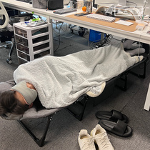 马克实测 办公室午睡床可折叠收纳午休单人床躺椅一体折叠床 AL-1