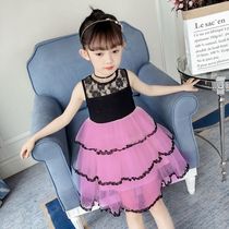 童装女童2021年夏季新款裙子夏装童设计感小女孩公主连衣裙蓬蓬裙