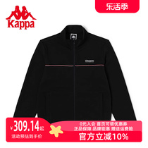 Kappa卡帕运动卫衣男2023冬季新款休闲夹克立领开衫上衣休闲外套
