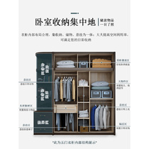 。新中式实木衣柜中国风卧室成套家具三四五门组合简约现代衣橱转