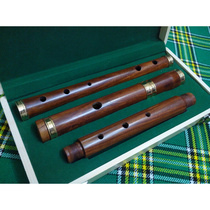 英国乐器 传统爱尔兰长笛 紫檀木 D调 自然表面处理&木质硬盒