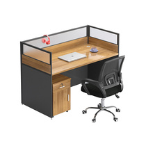 定制0.8/1米小型屏风工位简约职员办公桌桌椅组合办公室员工卡座