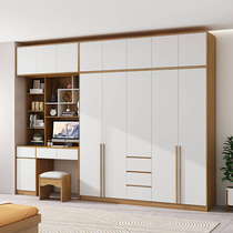 新品衣柜家用卧室现代简约转角收C纳小户型柜子组装书桌一体组合
