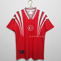 1990土耳其国家队主客场足球服成人短袖球衣可印制 turkey jersey