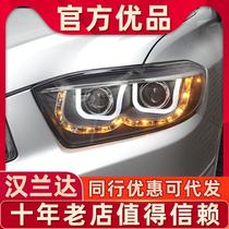 适用于丰田09-11款汉兰达大灯总成改装LED大灯氙气灯透镜10老款车