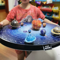 八大行星模型3D立体拼图太空地球仪拼装儿童手工diy地理星球玩具