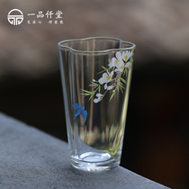 一品仟堂茶杯玻璃个人专用高档品茗杯现代简约设计西湖龙井泡茶杯