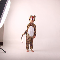 豹子儿童舞蹈服装cosplay动物卡通小猎豹成人万圣节舞台表演衣服