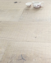 锯齿纹茶白色1.9米纯三层实木地板3.0欧橡木5G锁扣地热暖ENF级