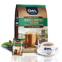 马来西亚进口owl猫头鹰速溶咖啡三合一榛果味白咖啡粉600g/袋15包
