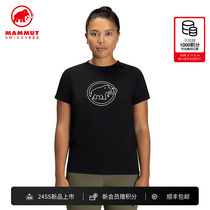 MAMMUT猛犸象QD 女士户外徒步运动透气速干衣舒适弹力印花短袖T恤