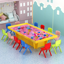 太空沙带桌游乐园设备儿童玩具桌沙盘桌手工桌多功能大尺寸积木桌