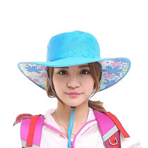 户外防晒遮阳帽 草帽夏防紫外线大沿可折叠的女式太阳帽子